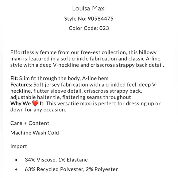 Free People Louisa Maxi Dress - Picture 5 of 6